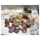 Tablecloths doilies potholders aprons