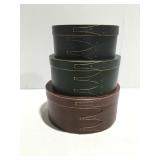 Round wood boxes