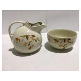 Halls Jewel water pitcher & bowl