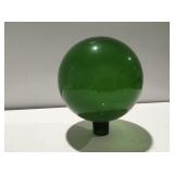 Green, gazing ball glass
