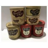 Vintage Charles chips tins