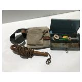 Leather whip tool pouch, soldering items