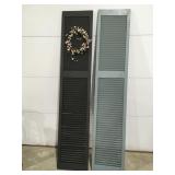 large wood shutters 77" x 15"