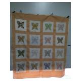Quilt butterflies 97" x 87"