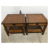 2 Wood side/End tables