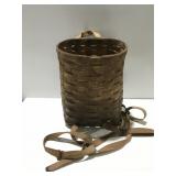 Vintage, trappers basket backpack