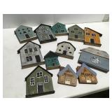 Homemade painted houses