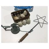 Wall hanging bell ceramic eggs