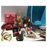 Christmas decor, radio flyer, miniature sled &