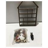 Miniatures and display shelf