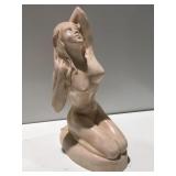 Ceramic lady figure 22" tall