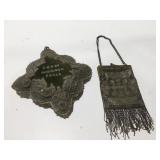 Vintage purse and pillow