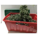 Christmas tree in a toteSize of tree unknown