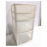 Four drawer, plastic organizer 24"