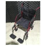 Folding transport chair
