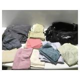 Sheets pillowcases in a duffel bag