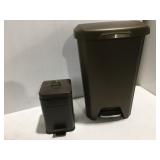 Kitchen and bath waste cans