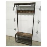 Bench hall tree shelf 71" x 32" x 13"deep