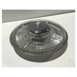 Glass metal, veggie tray