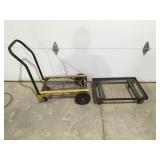 2 moving wheeled carts