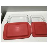 Pyrex Glass casserole with lids