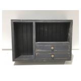 Wood shelf with drawers
