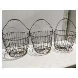 Vintage wire baskets some damage