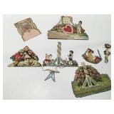 Vintage valentines, some damage