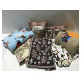 Pillows throws, placemats and more