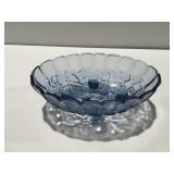 Glass fruit bowl