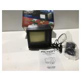 Action 5 inch black and white TV untested