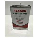 Texaco Capella oil, 1 gallon full