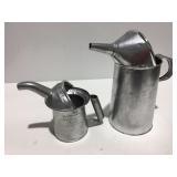 Vintage oil cans
