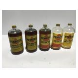5 pennzoil outboard motor oil bottles
