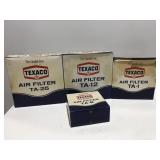 Texaco. Air filters in original boxes.