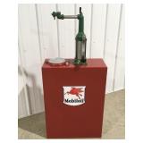 Vintage oil lubester pump mobiloil  gargoyle