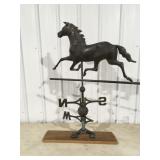 Vintage horse weathervane broken 44ï¿½ tall 34ï¿½