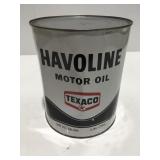 Havoline Texaco motor oil 1 gallon can