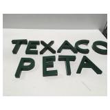 Plastic letters, one wood letter 6ï¿½