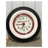 Firestone tire clock 28 1/2ï¿½Battery operated