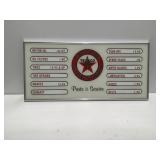 Texaco. Parts and service sign