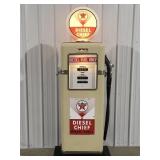 Bowser gas pump display approximately 75 inches