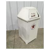 Vintage united, metal trashcan & insert