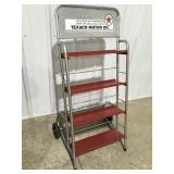 Vintage service station display cart