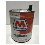 Vintage marathon 5 gallon can