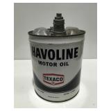 Vintage Havoline Texaco 5 gallon can