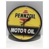 Pennzoil motor oil battery operated clock