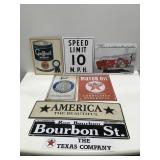 Miscellaneous signs metal