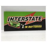Plastic interstate batteries sign