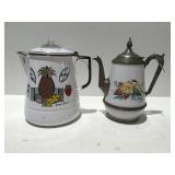 Manning bowman granite ware tea pot ? & George